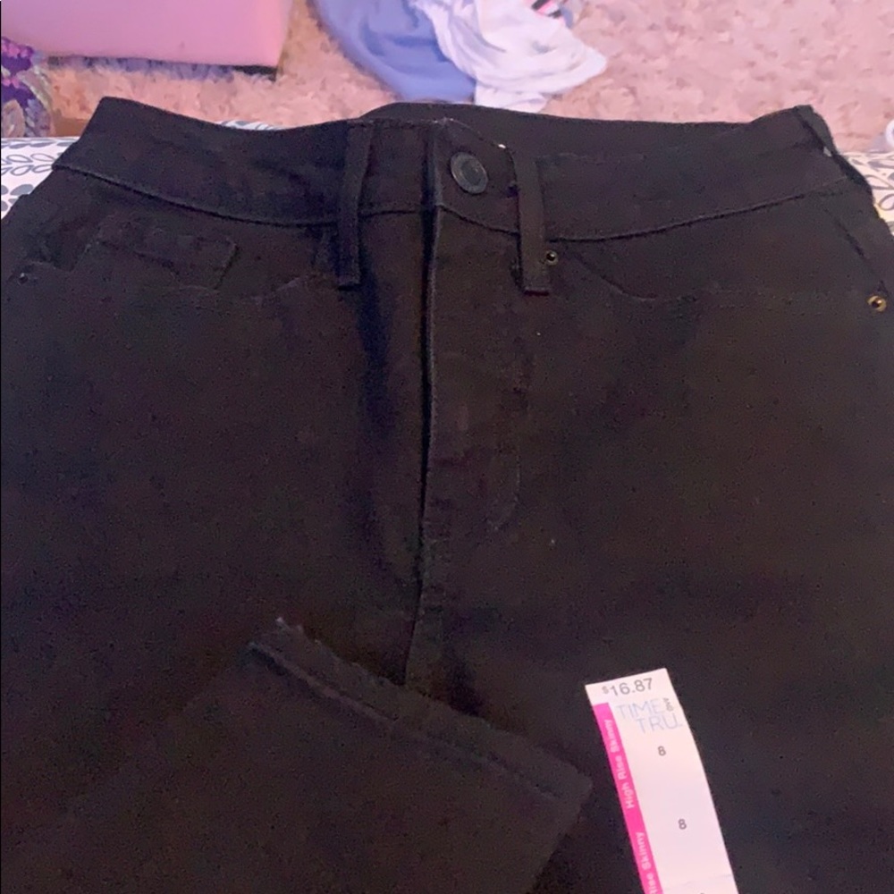 black high waisted jeans
